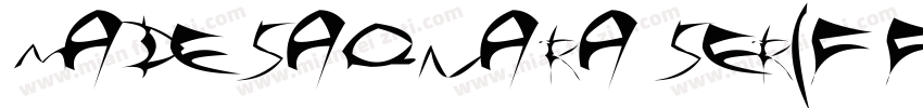 Made Saonara Serif Font字体转换